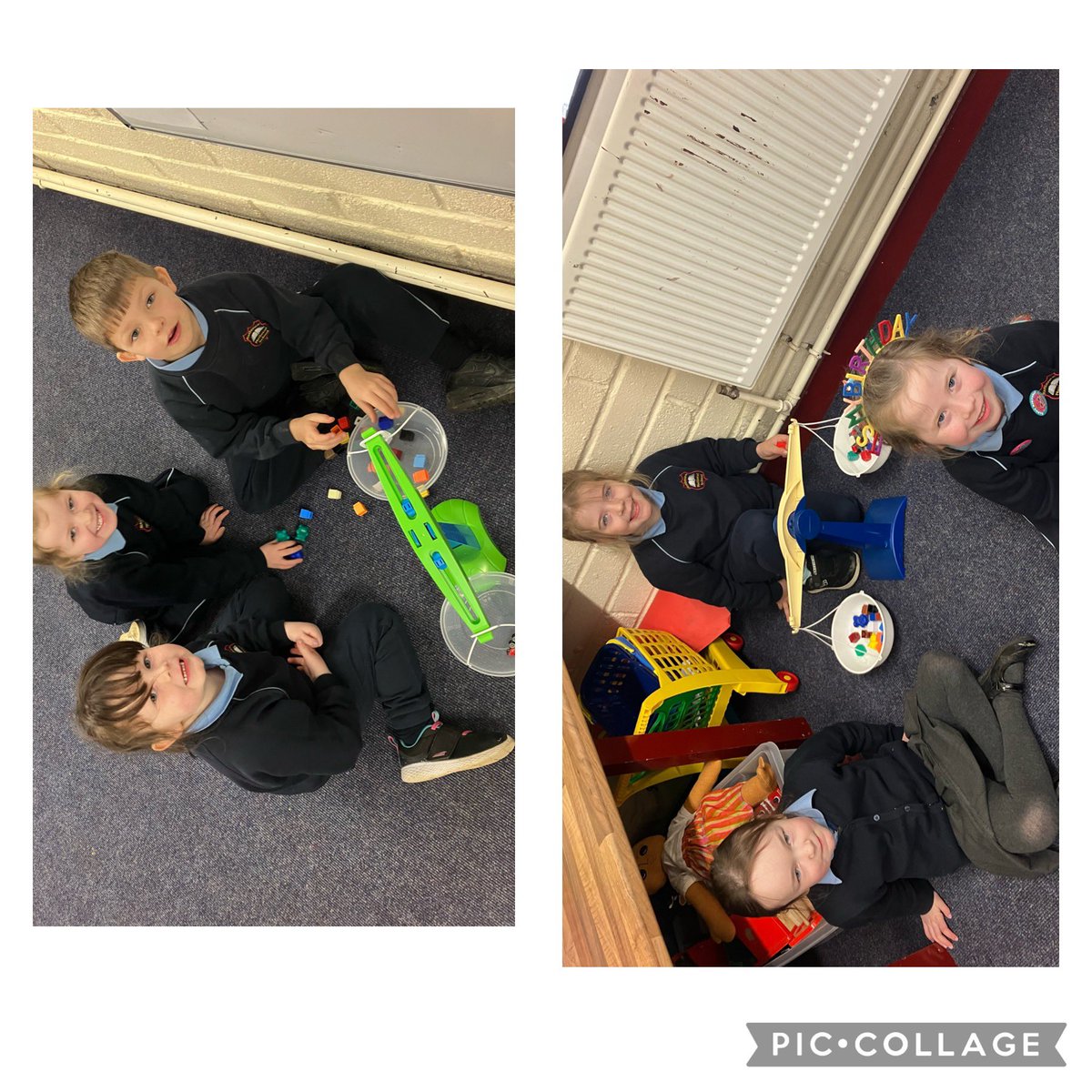 MsOConnorRNS's tweet image. Maths- What is heavy, what is light?We are experimenting with the balances for the last 2 days. ⚖️  #makemathsfun @RathnureNS