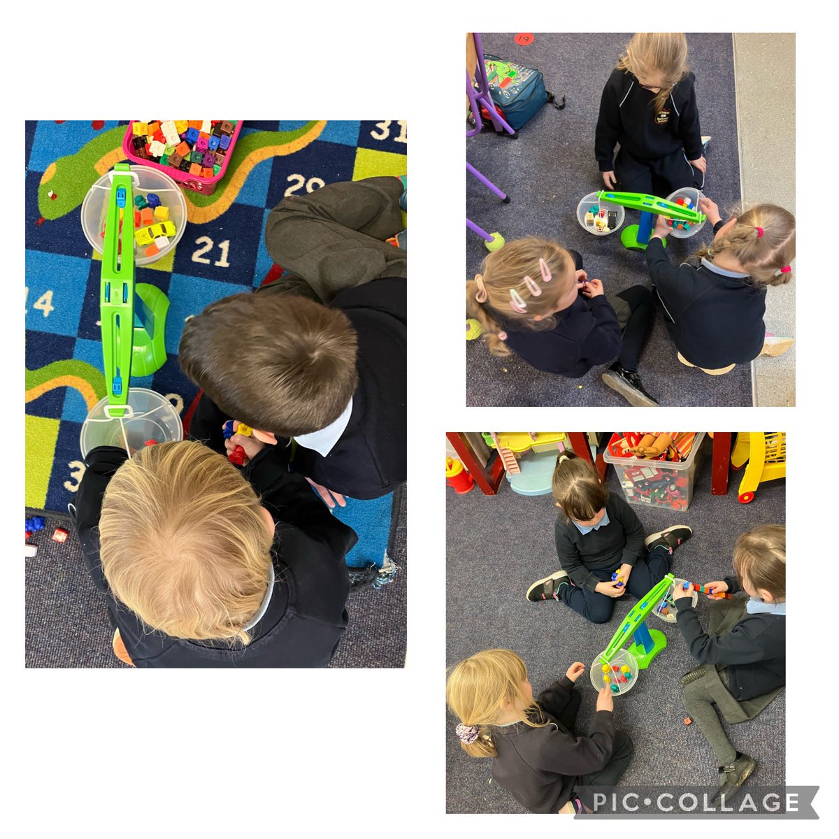 MsOConnorRNS's tweet image. Maths- What is heavy, what is light?We are experimenting with the balances for the last 2 days. ⚖️  #makemathsfun @RathnureNS