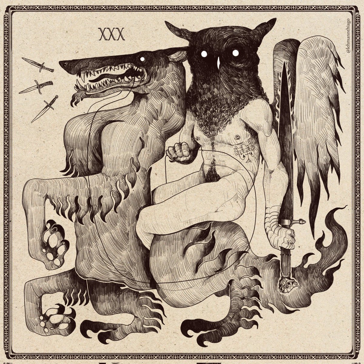 Andras, Caim and Agares. Possibly Stolas next. Ars Goetia is such a fun piece to explore.