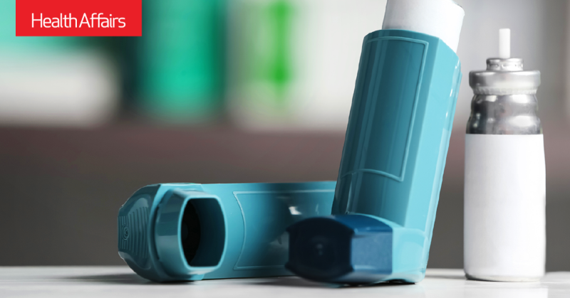 Health_Affairs's tweet photo. A new paper examines limited generic competition for inhalers. S. Reddy of @Georgetown + coauthors conclude, “reform of the generic drug approval system is critical to ensuring the timely availability of competitive markets for generic drug-device combinations such as inhalers.”
