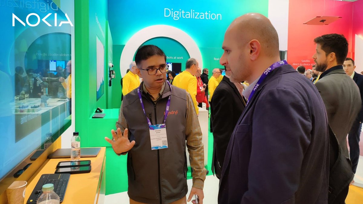 Day 4 Success at #MWC23 – Collaboration Celebration and panel discussion with our partners. The @Kyndryl & @nokia demo showcased a solution to increase productivity, reduce errors and enhance safety. #5G #Kyndryl #TheHeartOfProgress 
Click to learn more nokia.ly/3ZeDw0J