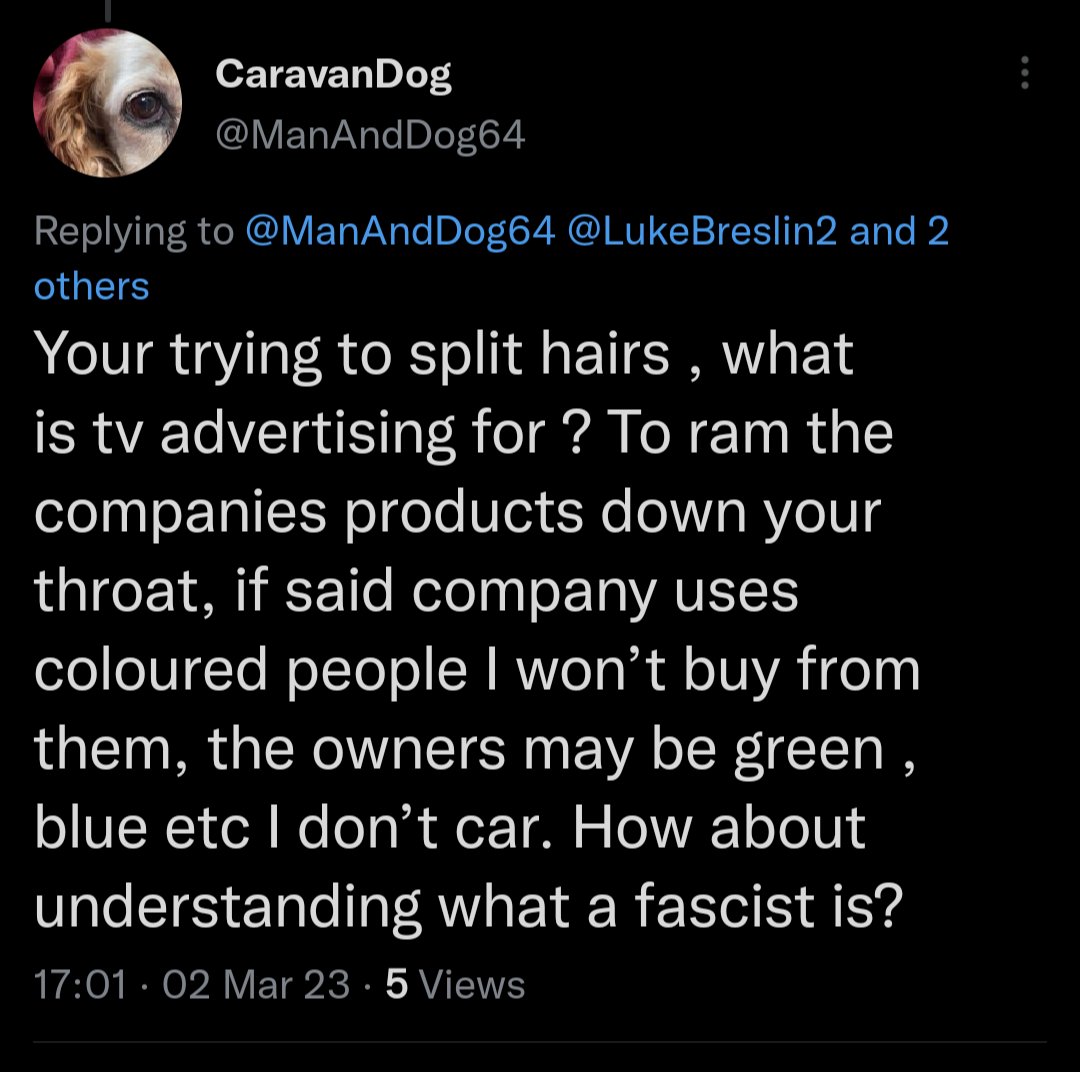 LukeB1312's tweet photo. Good people of Twitter, this racist thinks this isn't racism, please feel free to educate. #KickRacismOut #MakeRacistsScaredAgain https://t.co/az1aGaIBbY