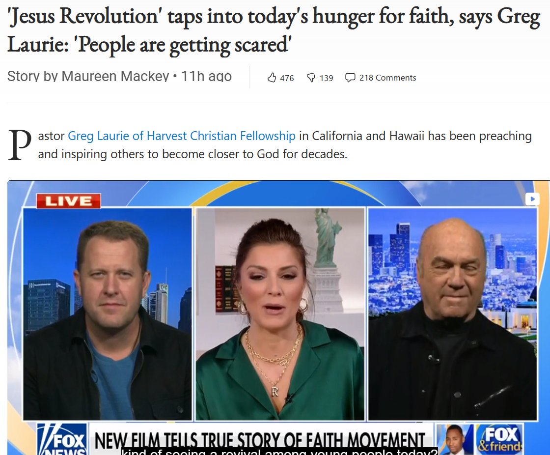 ShawnMathis1972's tweet photo. Greg Laurie is making money off a spiritual racket that included using an active gay man as their draw for the youth of the 70s. 

Watch the documentary, Frisbee: The Life and Death of a Hippie Preacher, instead. https://t.co/fmUUAPFq2N