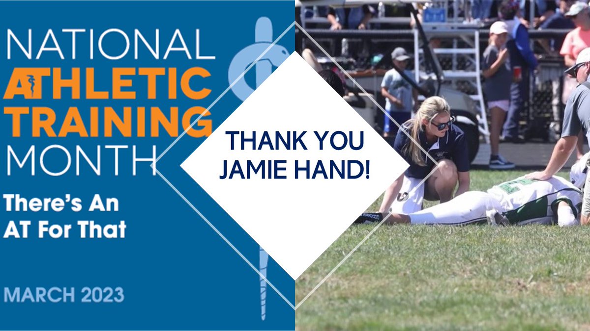 Happy #NATM2023 and thank you to our Athletic Trainer, Jamie Hand, for all that you do for our athletes here at CNHS! We don't know what we would do without you! #TheresAnATForThat #CougarPride #CNHSSports @CNHSPrincipal