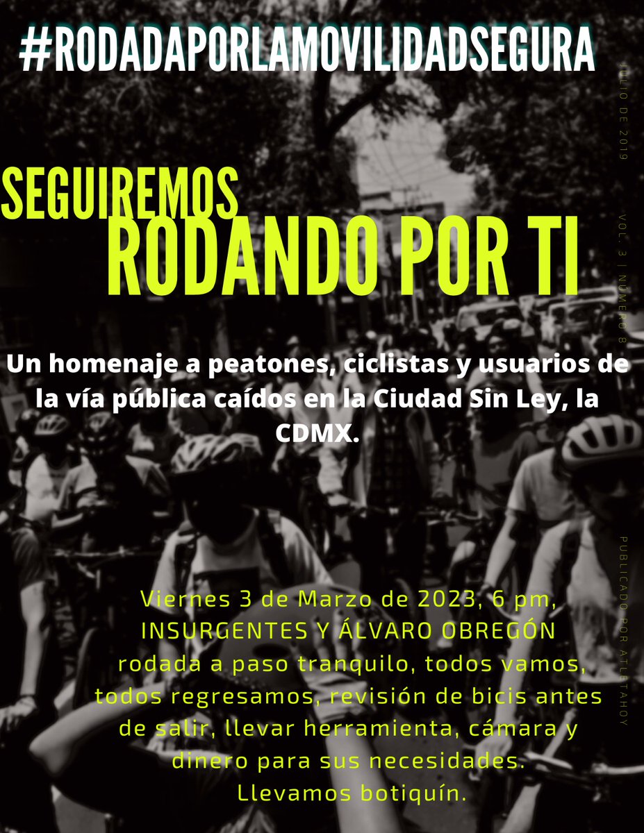 En la CDMX, el arma más utilizada para cometer un homicidio es el auto.

Las cifras oficiales así las revelan. Esto es resultado del gran equipo "histórico" de <a href="/LaSEMOVI/">Secretaría de Movilidad CDMX</a> <a href="/SSC_CDMX/">SSC CDMX</a> y <a href="/Claudiashein/">Claudia Sheinbaum Pardo</a>

#RodamosSeguros
#RodamosVivos