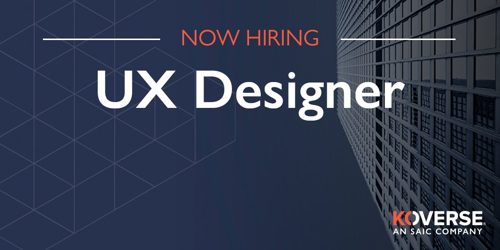 📢 Koverse is looking for an experienced UX Designer to join our Product Development team. Apply now or share with a friend bit.ly/3KTPk43 #NowHiring #UXDesigner #DCJobs #SeattleJobs #DenverJobs #RemoteJobs