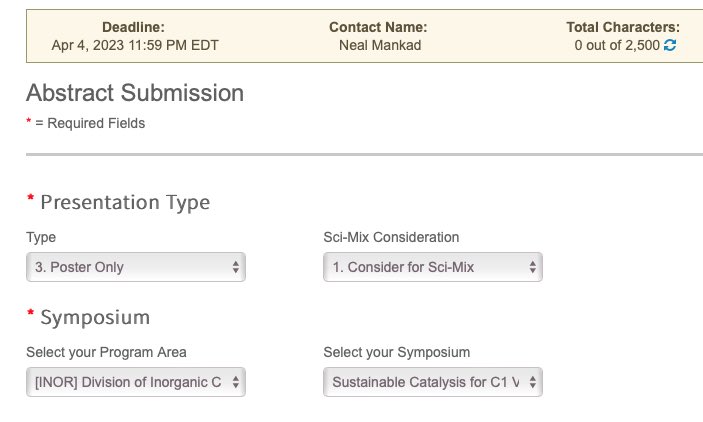 With ⁦<a href="/enicholschem/">Eva Nichols</a>⁩ and on behalf of ACS PRF, I am organizing a symposium at ACS Fall 2023 on C1 valorization. Please consider contributing a poster! See you in SF….