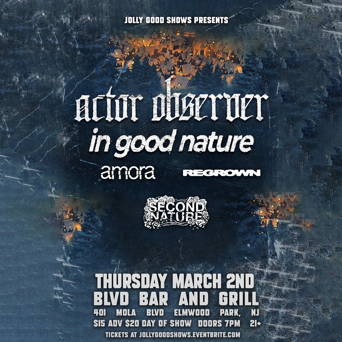 Last night in Doylestown was a blast. Thanks for showing out. We’re in North Jersey tonight at BLVD in Elmwood Park. Come hang. 📸: @connorleni