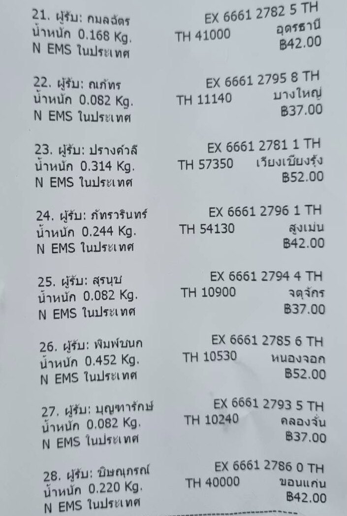 Tracking Update 02/03/2023

ท่านไหนยังไม่มีชื่อจัดส่งวันพรุ่งนี้นะค้าบ
**ท่านที่โอนค่าส่ง,คอนเฟิร์มที่อยู่เรียบร้อยแล้วแต่ไม่เจอชื่อตัวเอง/ได้รับสินค้าไม่ครบ/ไม่ถูกต้อง ติดต่อเราได้ทันทีเพื่อทำการแก้ไข,ตามส่งให้ครบถ้วนนะคะ 🙇‍♀️

 #FuyukiUpdate