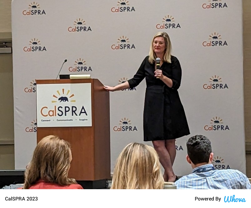 CalSPRA's tweet photo. Gretchen Shipley of F3 breaks down the latest school social media legal decisions!  #calSPRA23 via Whova event app https://t.co/zSOIQxtKfZ https://t.co/GEGZQU9YqL