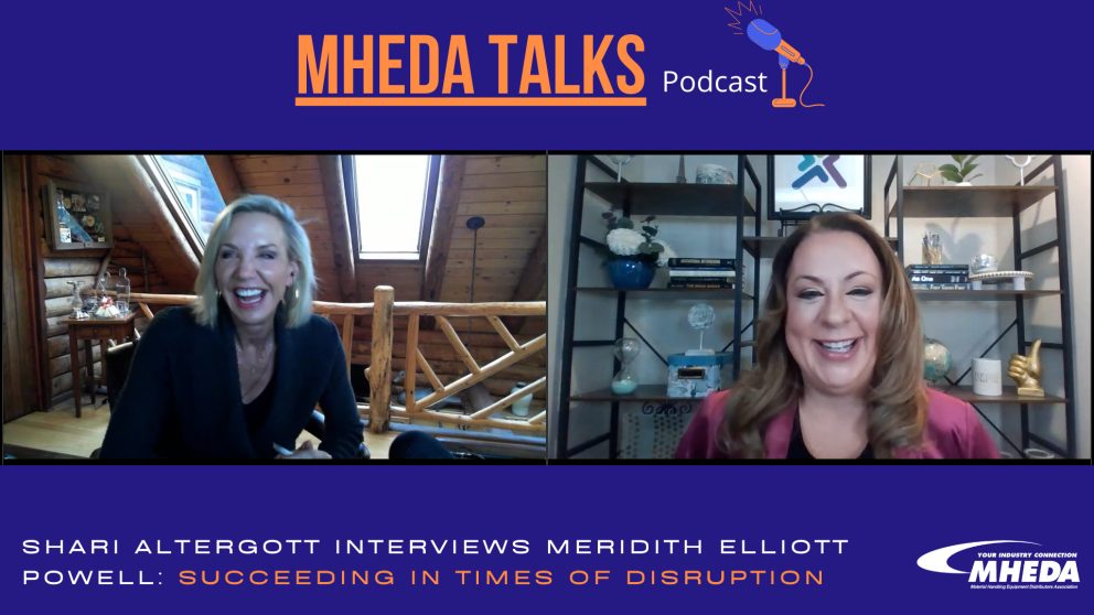 New @mheda Talks Podcast Dropped!

Host <a href="/shari_altergott/">Shari Altergott</a> , CEO  of The CX Edge talks with hall of fame speaker, Meridith Elliott Powell.

mheda.org/podcast/mheda-…

#podcast #leadership #changemanagement #materialhandling