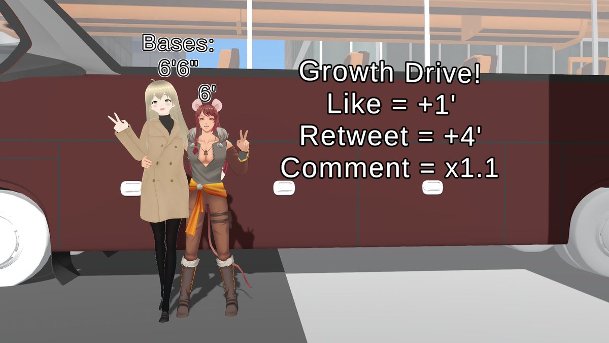 Saru_Roku's tweet image. What this, it's already March?

In which case, it's time for another growth drive!
This time, my girlfriend wants to get in on this, and is excited to see how big we grow!
Round 1: Growth amounts are in the picture, let's grow!

#SizeTwitter #growthdrive #Vtubers #MacroMarch