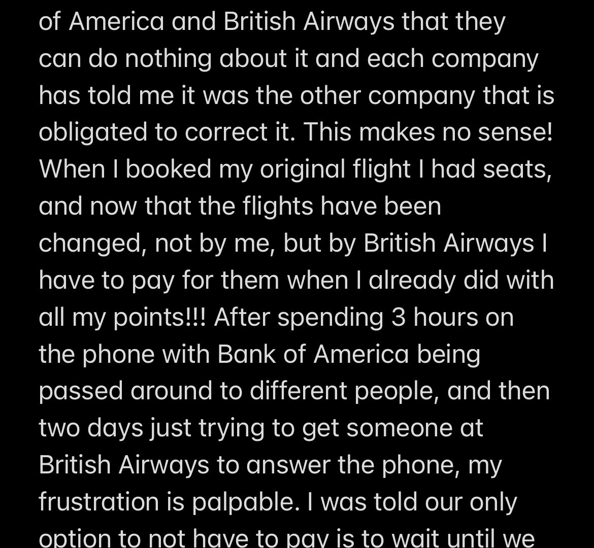 KimSchooler's tweet photo. @BankofAmerica @British_Airways https://t.co/ZxLTHvaqTg