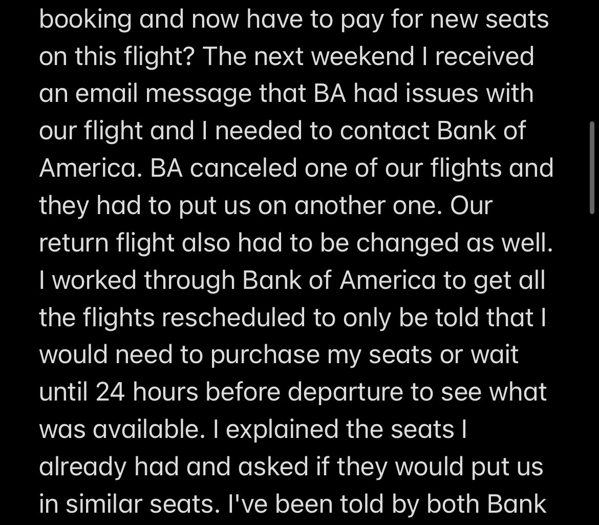 KimSchooler's tweet photo. @BankofAmerica @British_Airways https://t.co/ZxLTHvaqTg