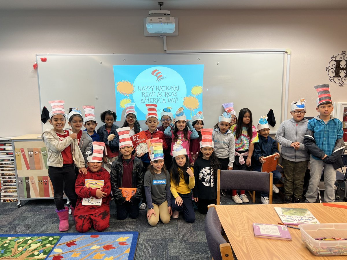 Celebrated Read Across America Day this morning with our awesome second grade classes! #TeamSISD #LibrarianBrags