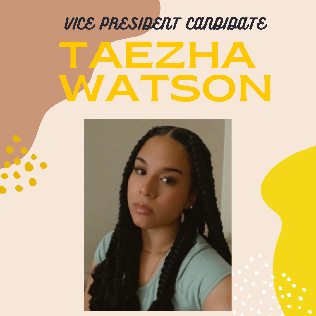 ASPLU_Lutes's tweet photo. V.P Candidate Taezha Watson https://t.co/dmZpXBhB48