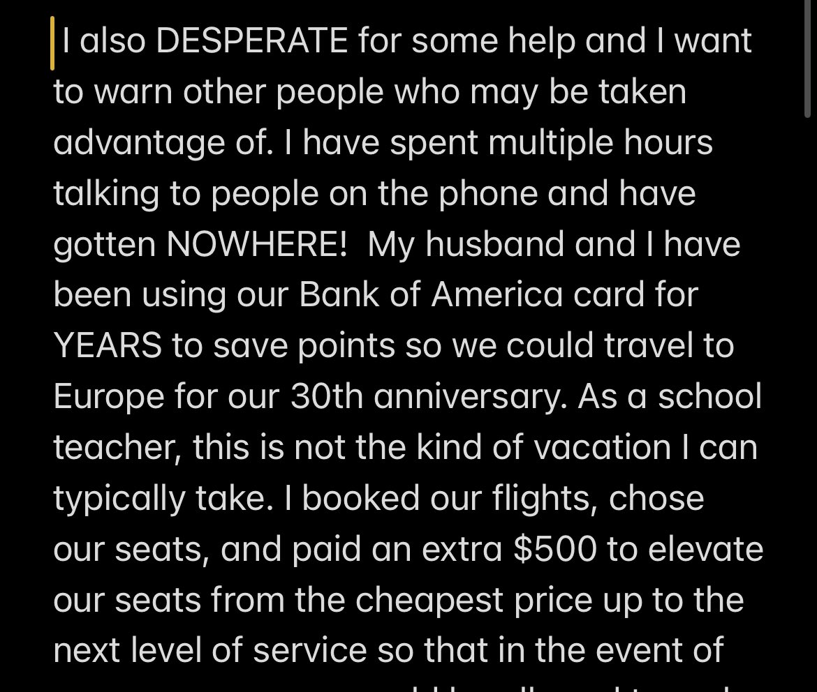 KimSchooler's tweet photo. @BankofAmerica @British_Airways https://t.co/Opux9Q5nFS