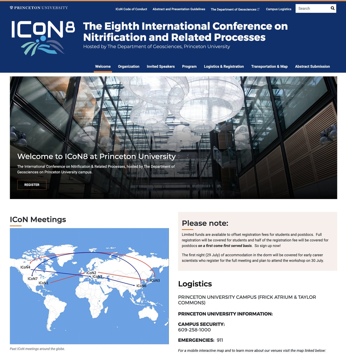 ICoN8_Princeton's tweet photo. Announcement to the ICoN Community,
#ICoN8 will be held at Princeton University, Princeton, NJ, USA. 29/30 July – 3 August 2023. 

Our site is now live w/info, registration &amp; abstract submission. Please retweet w/👨‍🔬! @Princeton @GeosciencesPU #geoprinceton
https://t.co/uiFeITZXMG https://t.co/7yJrc0lAjC