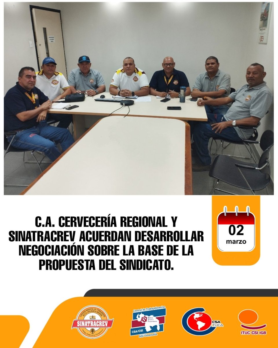Sinatracrev's tweet photo. #2Mz. El sindicato ha propuesto desarrollar la negociación en las cláusulas más importantes de la convención colectiva, y así la Empresa lo ha considerado. Tabulador de salarios y beneficios socioeconómicos, será la orden del día de cada sesión de negociación. ¡Directo al grano! https://t.co/gwHbDko1Jc