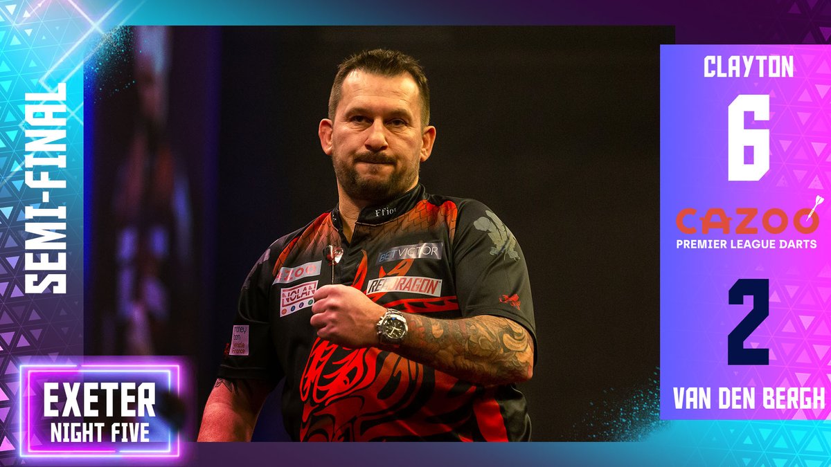 PDC Darts on Twitter "CLAYTON INTO THE FINAL! Not at his best, but the
