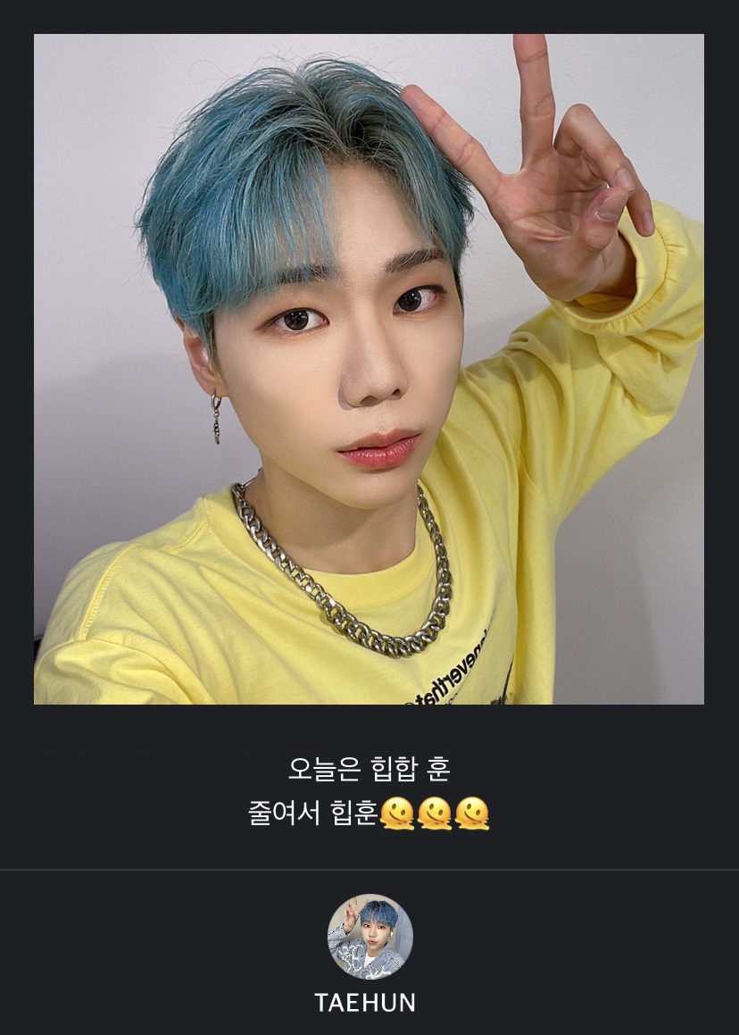 strawvari's tweet image. 230303 — TAEHUN 🦄

"Today is Hip-Hop Hun
Hip-Hun for short🫠🫠🫠"