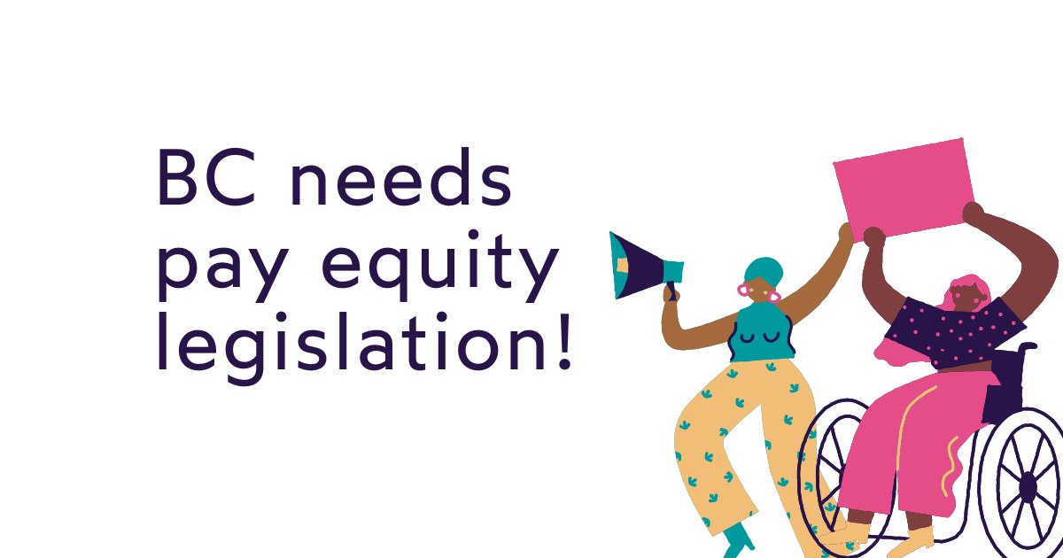 BCSocialWorkers's tweet photo. The gender pay gap means that Indigenous, Black, newcomer and racialized women are most likely to earn less than men in similar jobs. We've joined with more than 125 others calling on the BC government to enact pay equity laws. #BCPayEquity #Bcpoli #PayEquity https://t.co/Sk2VIylFej