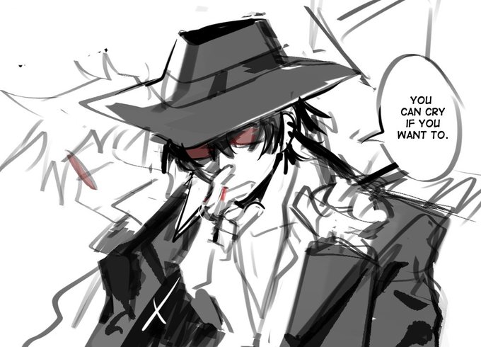 the context: vash was kicked out from another town just bc of doing vash things, there's literally zero creatures whos glad to see him, doesn't matter if they are vampires or humans. the world is cruel to him, so is wolfwood

ITS LOW QUALITY IM SORRY!! enjoy
(1/4) 