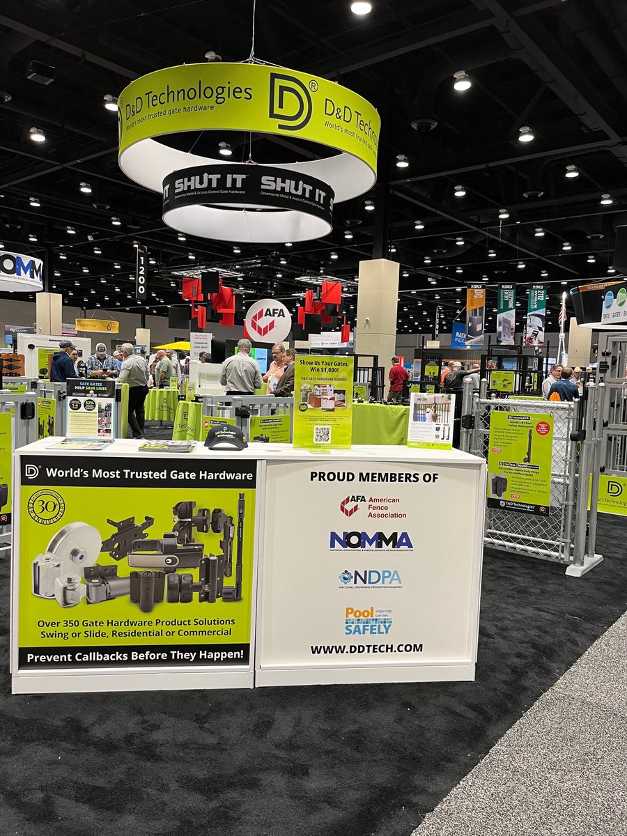 DDTechGlobal's tweet image. Here we are at #FenceTech2023! Stop by booth 1007 for a chat! #fenceindustry