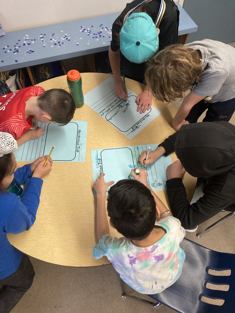 LEPRECHAUN TRACKS IN THE STORY STUDIO! Don’t worry <a href="/ElemHawthorne/">hawthorne.elem</a> community, Div 1 &amp; 13 are making plans to build some traps!