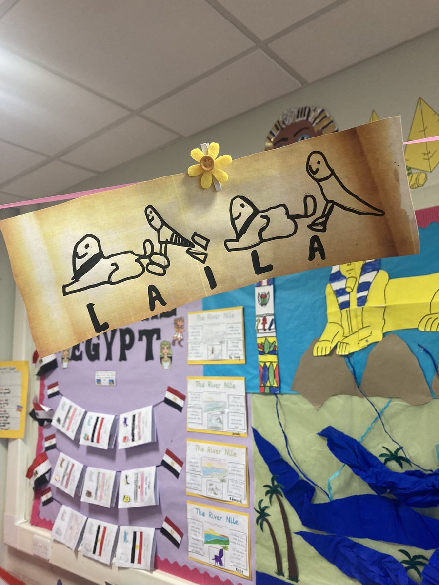 MissH_Saracen's tweet image. As part of our Ancient Egypt topic, Primary 3 have been exploring hieroglyphic symbols. We are looking forward to soft finish tomorrow to challenge our visitors to have a go at writing their names too ✏️🤔🇪🇬 @saracenprimary @literacyfor_ALL #familylearning #softfinish