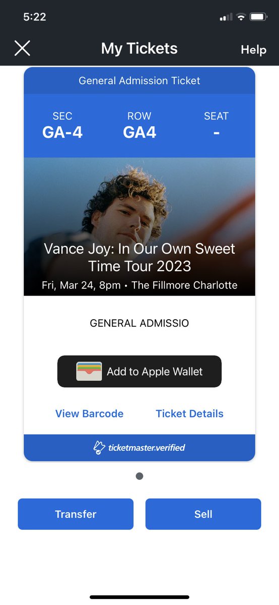 cherrytruce's tweet photo. selling a vance joy ticket for the charlotte show this month! dm for details https://t.co/X5xd8B3GPp
