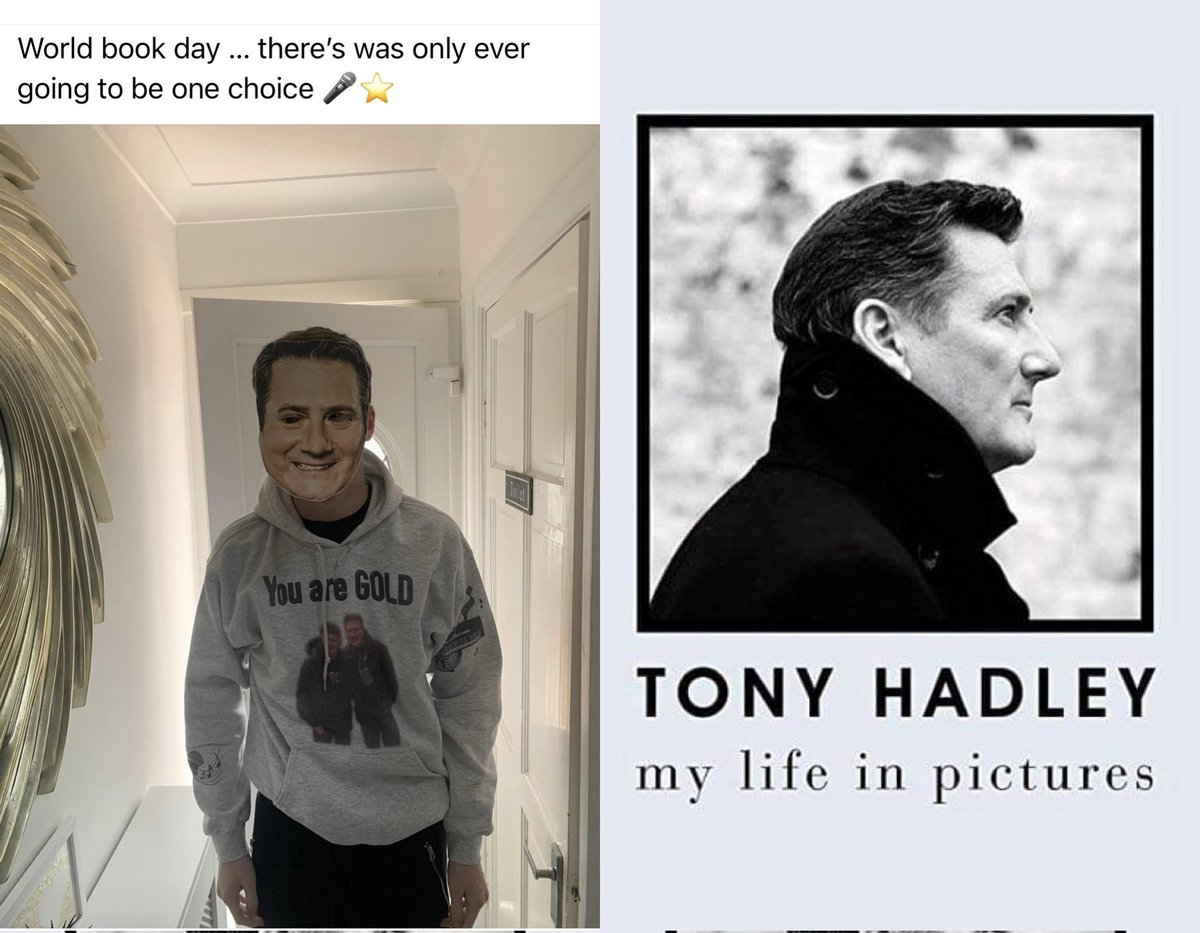 There was only ‘one’ book my nephew who’s a music student wanted for todays world book day being @TheTonyHadley biggest fan! 
Great choice Ashton! 🎶 #tonyhadley #mylifeinpictures #WorldBookDay2023 @Lisa_masterson3