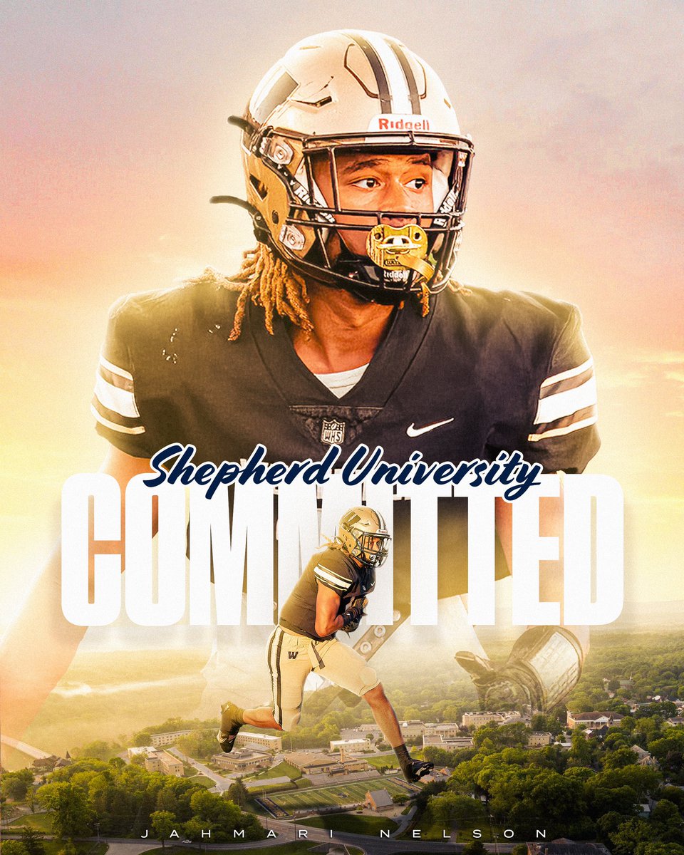 Excited to announce I’m committed to Shepherd University 🙏🏽#AGTG <a href="/CoachLukeWright/">Luke Wright</a> <a href="/CoachMcCook/">Ernie McCook🇺🇸</a> <a href="/WeAreWestfield_/">Westfield Athletics</a> <a href="/WestfieldFB/">Kyle Simmons</a>