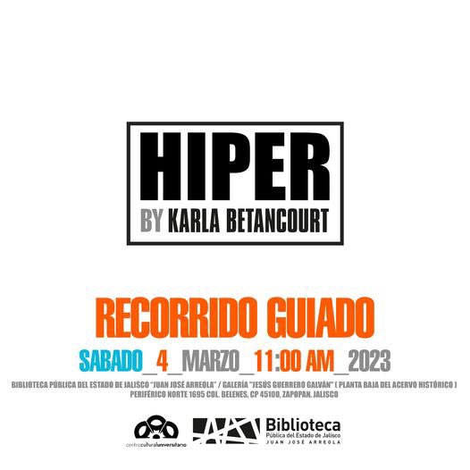 GdlTiempo's tweet image. #RECORRIDO 

¿Aún no conoces la #expo #híper de Karla Betancourt?

Vive el recorrido guiado por la artista este sábado 04 de marzo a las 11:00 hrs en la Biblioteca Pública del Estado de Jalisco @BiblioJalisco del @ccutulugar