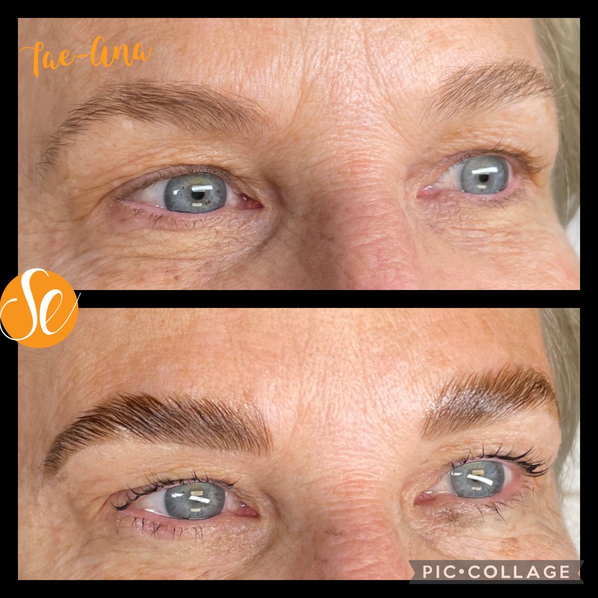 Brow tint and lamination and lash lift and tint! Call 402.936.6198 for an appointment today #skinenvydermatology #taeana