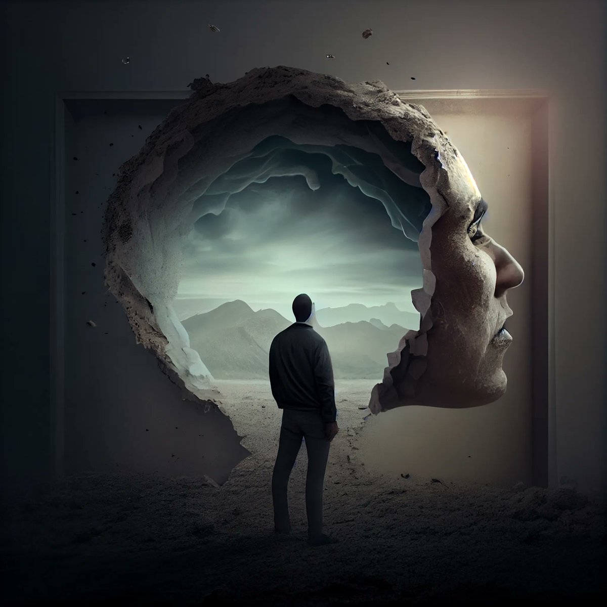 Deepfryguy76's tweet image. #mindscape From @rudytheelder — “I think of consciousness as a point, an “eye,” that moves about in a sort of mental space. All thoughts are already there in this multi-dimensional space, which we might as well call the Mindscape.”