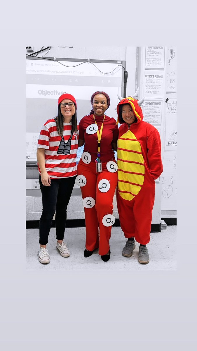 Waldo, a red blood cell and a dragon walk into a classroom… #CharacterDay