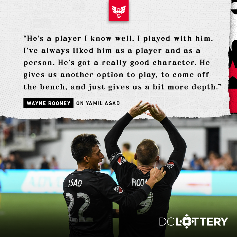 dcunited's tweet photo. A familiar face is reUnited ahead of our trip to Columbus 🤝

📺 Watch @WayneRooney's full pre-match press conference on our YouTube channel.

#CLBvDC || #VamosUnited