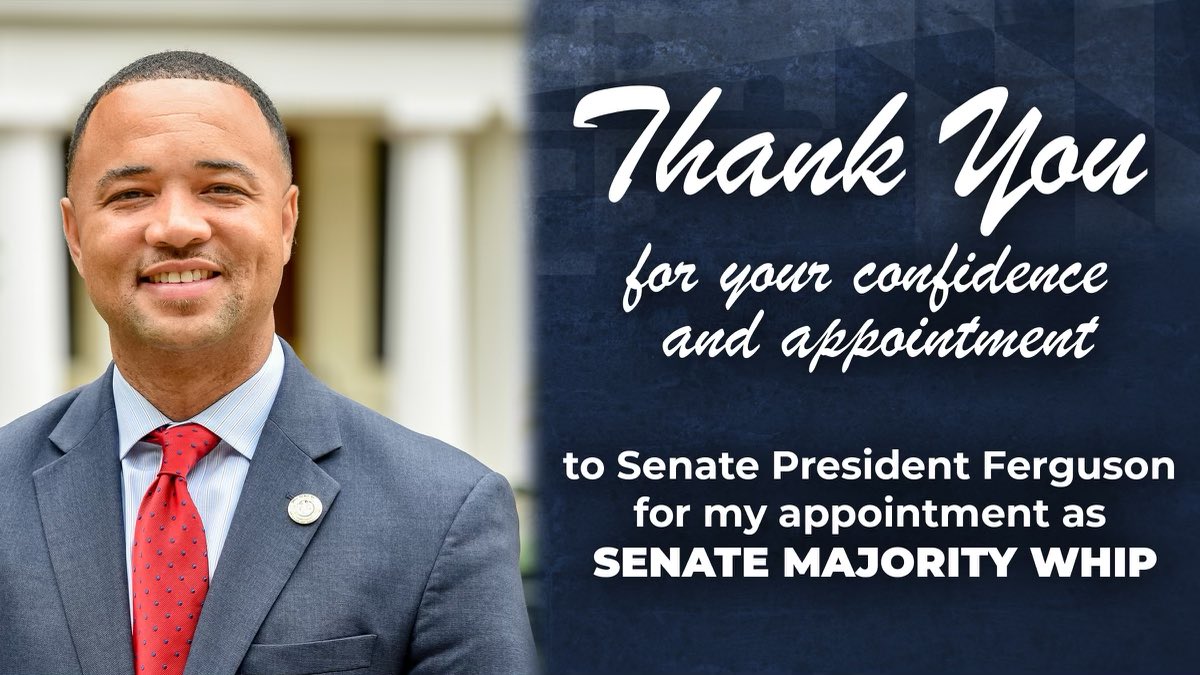 I am honored to serve in this new leadership position as Majority Whip for the Maryland Senate. #MGA <a href="/MDSenate/">MD Senate Democrats</a>