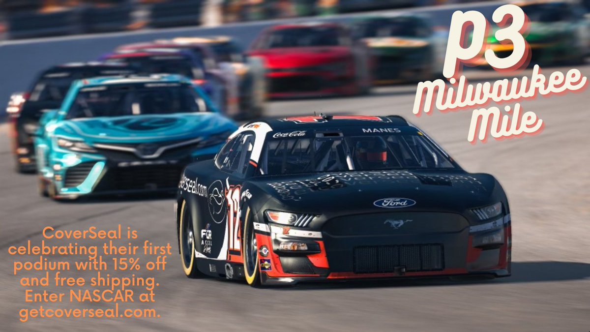 P3 for <a href="/GarrettManes/">Garrett Manes</a> at The Milwaukee Mile! First podium finish for <a href="/coversealcovers/">CoverSeal</a> and they're giving fans a discount to celebrate. Enter NASCAR at getcoverseal.com for 15% off and free shipping.