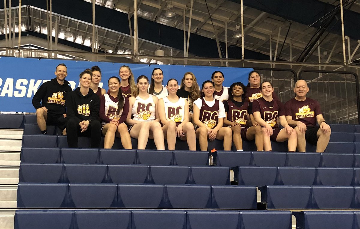 At the Dance in Virginia.  Post practice team photo.  Getting ready for our NCAA Tourney 1st round game tomorrow.  #BCBulldogsWBB
#BCBasketball
#BCHoops
#BCFamily
#d3Hoops
@bklyn_bulldogs 
#playlikeabulldog
#CUNYAthletics