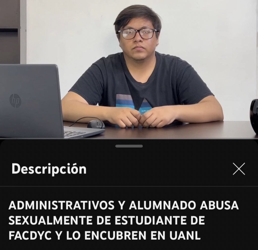 Apodaca_News's tweet photo. ⚠️ Juan Manuel, alumno de @FACDYC_UANL denuncia en redes haber sido abusado sexualmente por miembros de la Tuna, un grupo musical estudiantil. Asegura no ser el único y que las autoridades de la @uanl no han reaccionado, por lo que pide justicia, ya presentó denuncia @FiscaliaNL https://t.co/gttw2SJx9Q