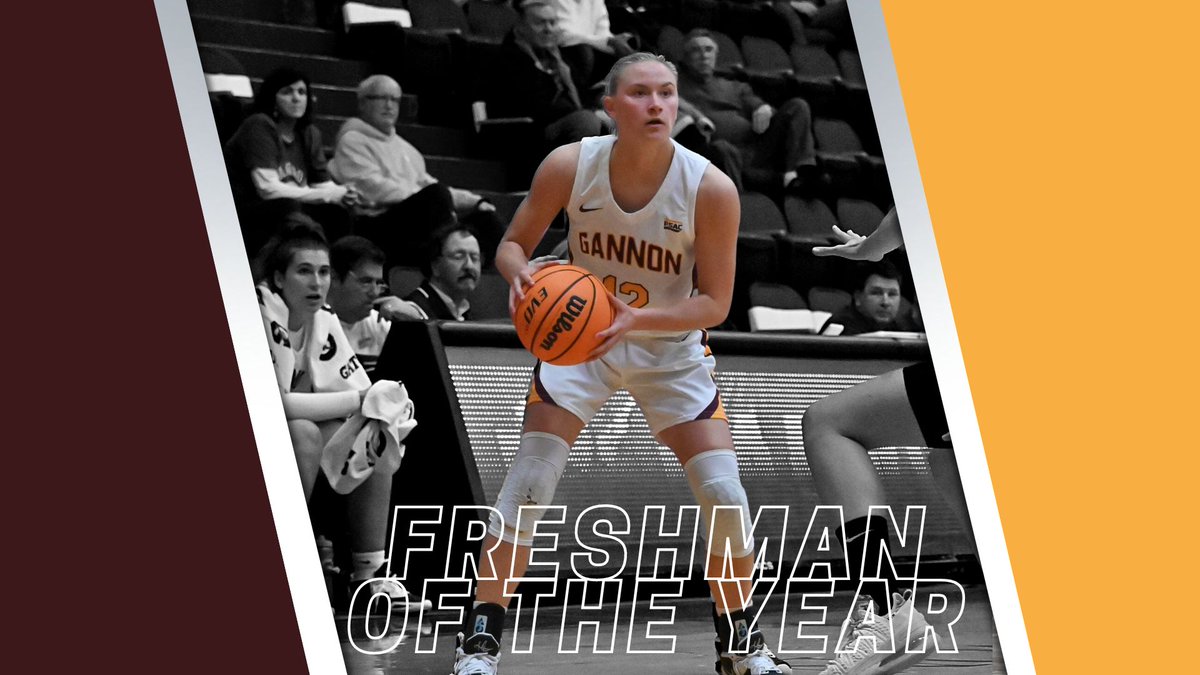 GannonWBB's tweet photo. Congrats to Bri Claxon on earning PSAC West Freshman of the Year! https://t.co/npHIcTmQTi