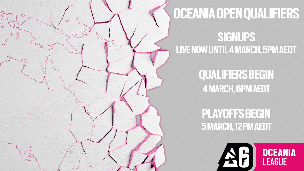 Signups are now live for the Oceania Open Qualifiers! 🌊

This year, there is more to play for than ever, with a $150,000 AUD prizepool across 2023 and a guaranteed spot at the major for the winning team of each stage! 🏆

Sign up below: challengermode.com/s/BR6OCE/tourn…