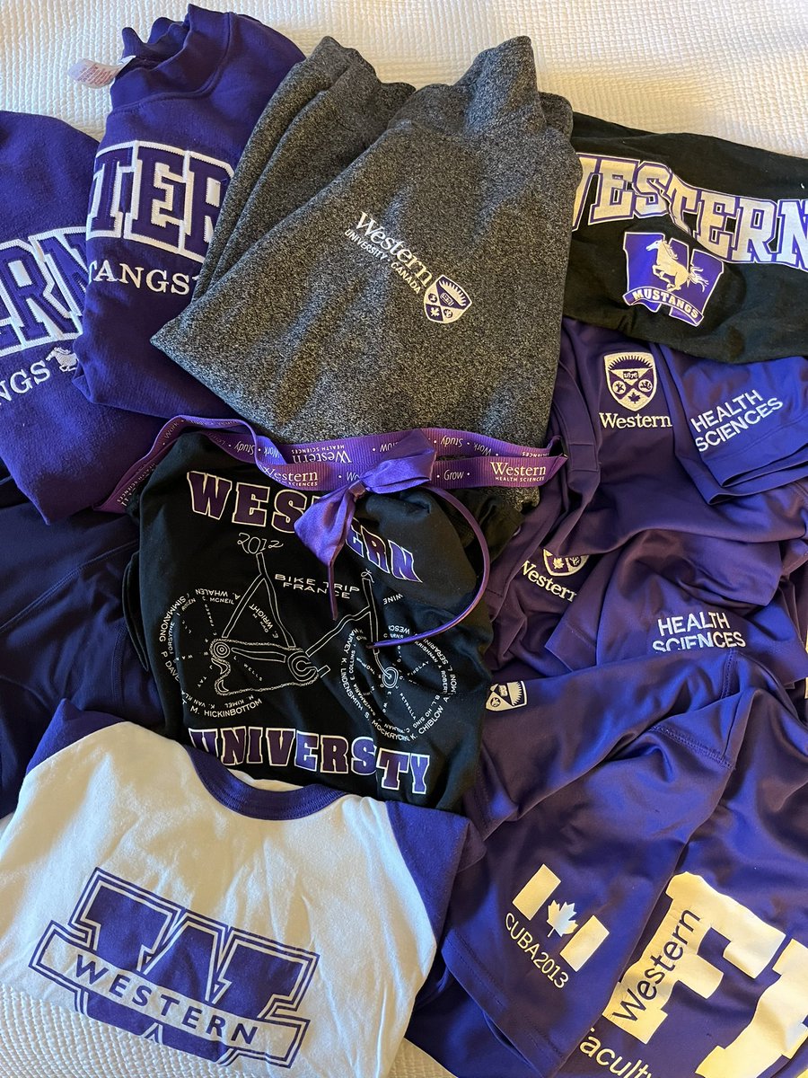 Too much #Westernu gear? The limit does not exist ♾ #purpleandproud @westernuAlumni 💜🐎