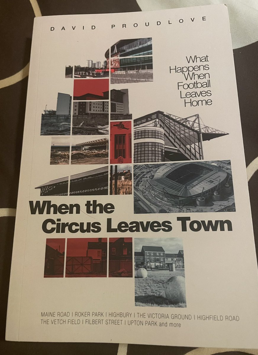 #WorldBookDay2023 
Current reading is #WhenTheCircusLeavesTown by @fslconsult 
Fascinating and humorous look at several football clubs pre and post ground move and what is left behind.
Highly recommended.
#FootballBooks