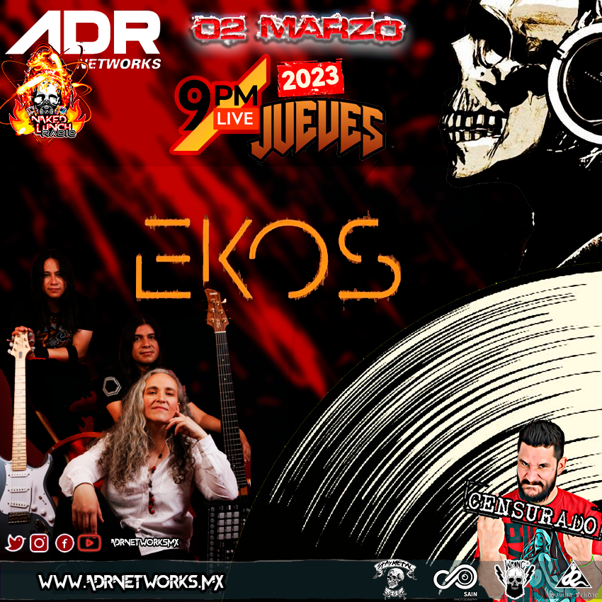 Este Jueves 02 de marzo #9pm por <a href="/adrnetworksmx/">ADR Networks</a>  #Programa46, en cabina <a href="/EKOSmx/">Ekos</a>  nos cuentan los detalles del concierto Multimedia para celebrar el décimo aniversario del lanzamiento de ‘’Luz Interna’’ (9 pm) no te lo pierdas por las redes de #ADR #stayfkntuned
