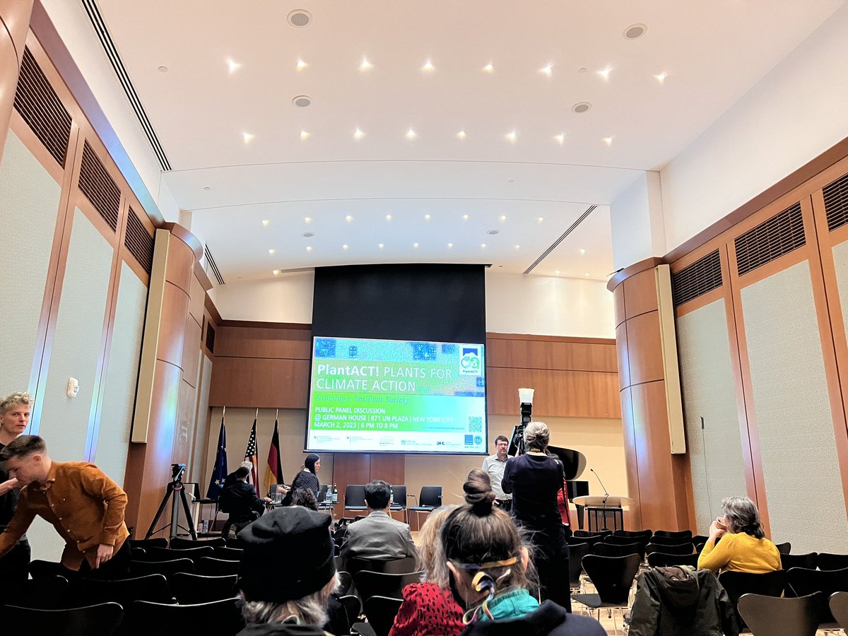 AndrewDLNelson's tweet photo. #PlantACT! About to start at the #GermanHouse! All about growing a resilient society. https://t.co/vciZ4EAuyW