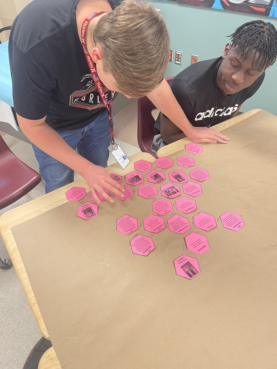 When <a href="/MelissaMmarvin/">Melissa Marvin</a> does a Hexagonal Review presentation &amp; <a href="/LCISDSS/">Social Studies LCISD</a> helps w/materials it’s a huge win for <a href="/WeAreGRHS/">@WeAreGRHS</a> US History Students. Student discourse was 🔥 along with engagement! The US History team thanks you! #InItTogether #WeAreGR #TeamLCISD