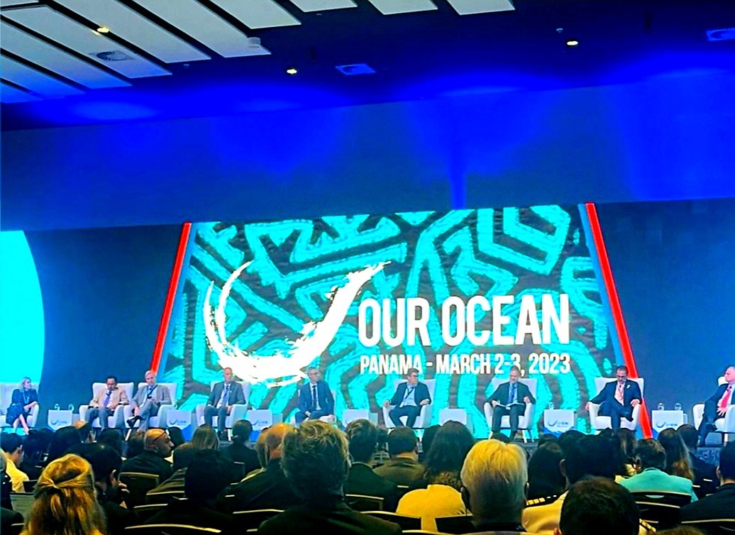 sanjosefusave's tweet photo. #fusave presente  en la  inauguración  de la  conferencia internacional  Nustros Océano Panama #OurOcean2023 .Temas  como #economiaazulsostenible , #CambioClimatico , #seguridadMaritima son abordados. #Panama #biodiversidad https://t.co/DyjHHA9u6Z